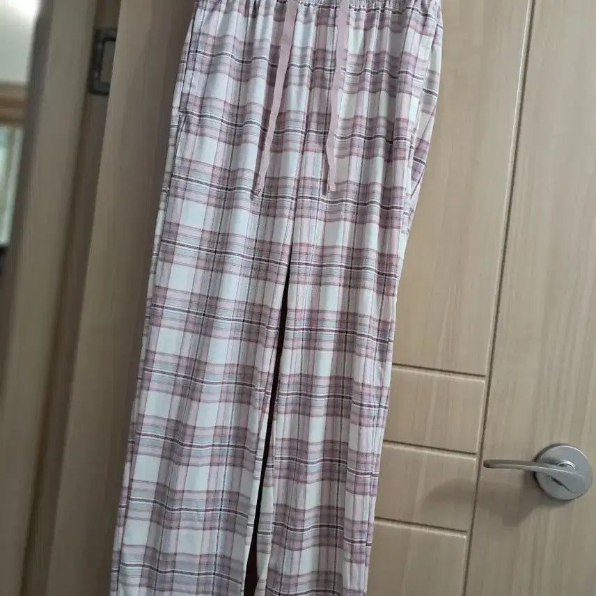 [BUNJANG] Women's Check Pattern Pajama Pants / 체크 패턴 여성 잠옷 바지