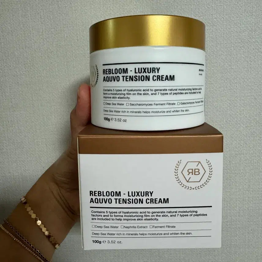 [BUNJANG] Reble Rebloom Luxury Aquvo Tension Cream / (우체국당일발송) 리블 리블룸 럭셔리 아쿠보 텐션크림