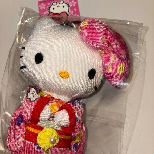 [BUNJANG] Hello Kitty Kimono Keychain / 헬로키티 키링 기모노