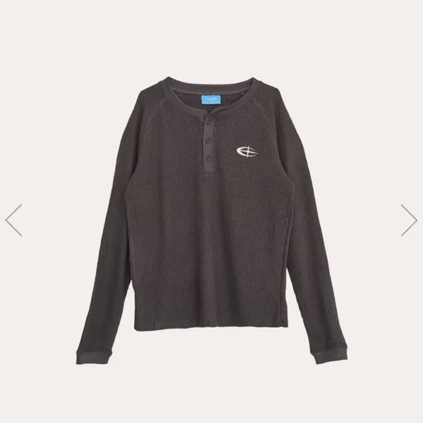 [BUNJANG] KING GNU Waffle Long Sleeve Charcoal XL / [XL] 킹누 와플 롱슬리브 (차콜)