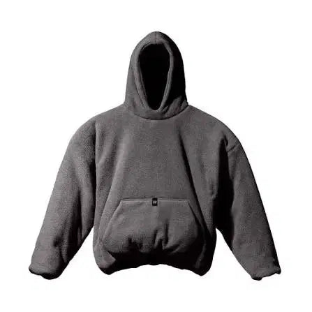[BUNJANG] Easy Gap Balenciaga Polar Fleece Hoodie Dark Grey L / 이지갭 발렌시아가 폴라 플리스 후드 다크그레이 라지 L