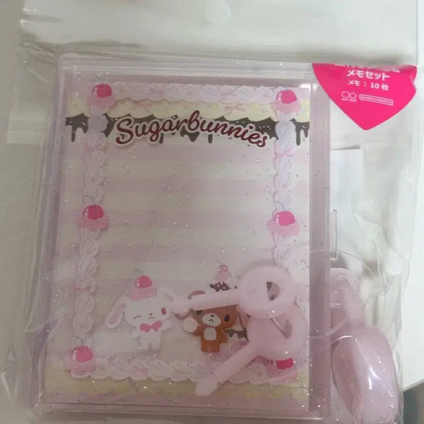 [BUNJANG] Sanrio Sugarbunnies Whipping Deco Memo Pad - Pink / 산리오 슈가바니즈 휘핑데코 메모지 핑크