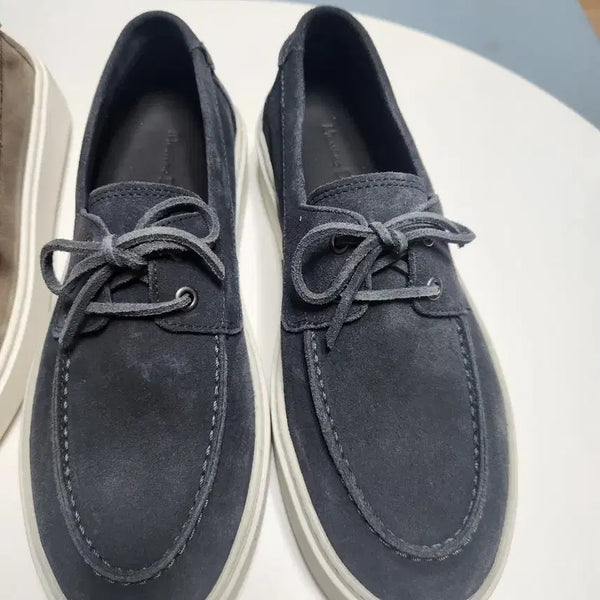 [BUNJANG] Massimo Dutti Navy Suede Boat Shoes / 마시모두띠 네이비 스웨이드 보트 슈즈