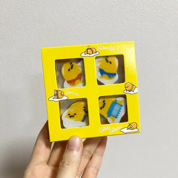 [BUNJANG] Gudetama Classic Eraser Set / 구데타마 고전 지우개 세트