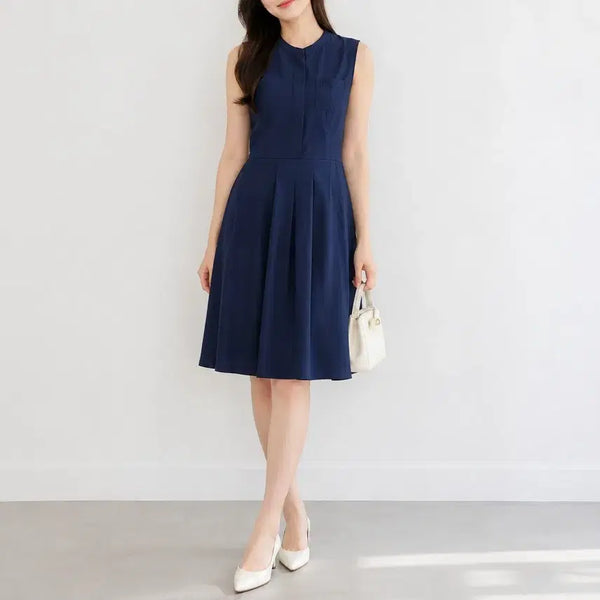 [BUNJANG] Hazzys Sleeveless Dress Navy / [85]헤지스 민소매 원피스