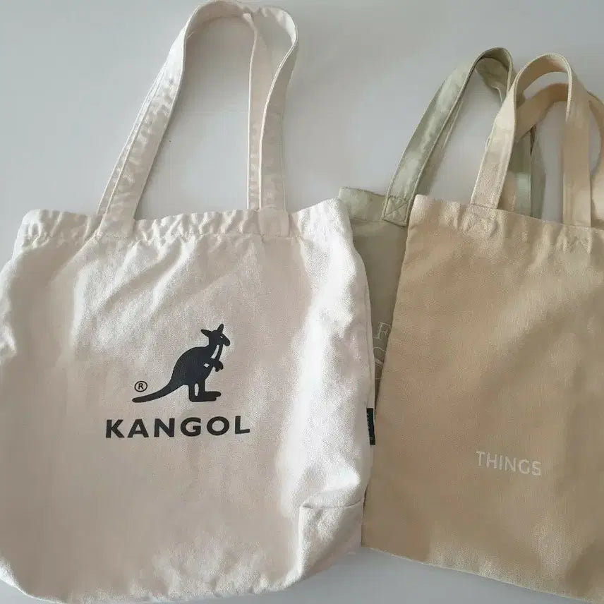 [BUNJANG] Kangol Canvas Eco Bag / 캉골 에코백