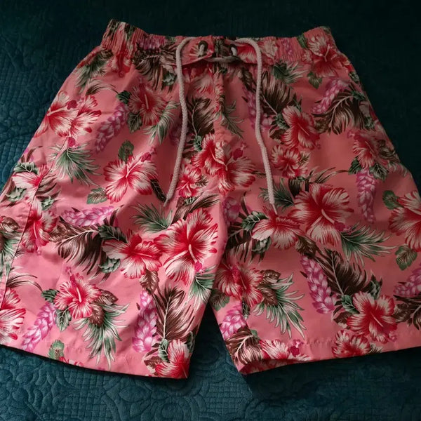 [BUNJANG] Natural.M Men's Flower Pattern Swim Trunks FREE / Natural.M 남성플라워 패턴 수영복 FREE