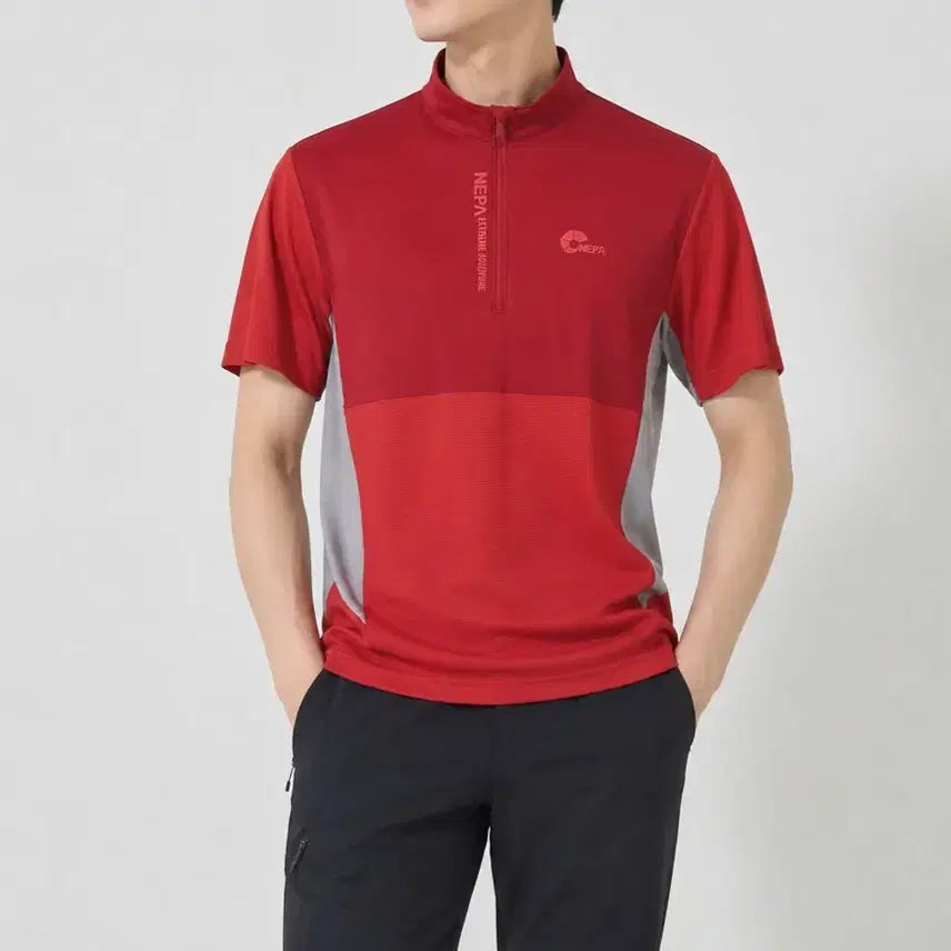 [BUNJANG] NEPA Functional Half-Zip T-Shirt (Men's 95) / [95]네파 기능성 반집업티