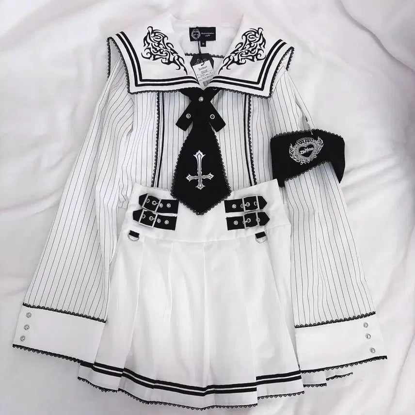 [BUNJANG] Dimmoire Academy Sailor Setup M / (새상품)딤모아르 학원 세일러 셋업M (오피움 셋업과 교환o)