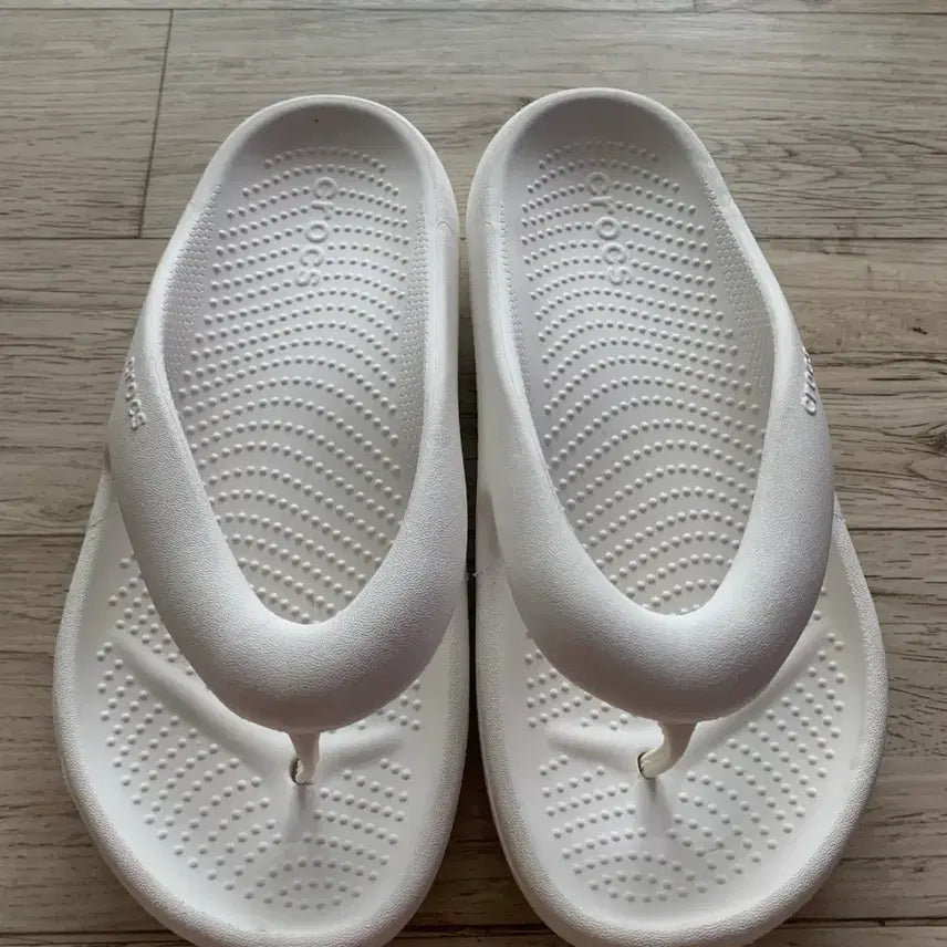 [BUNJANG] Crocs Jibbitz Slide Sandals White / 크록스 쪼리슬리퍼 화이트