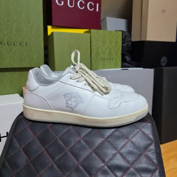 [BUNJANG] Versace White Sneakers Size 43 / 베르사체 화이트 스니커즈 43사이즈