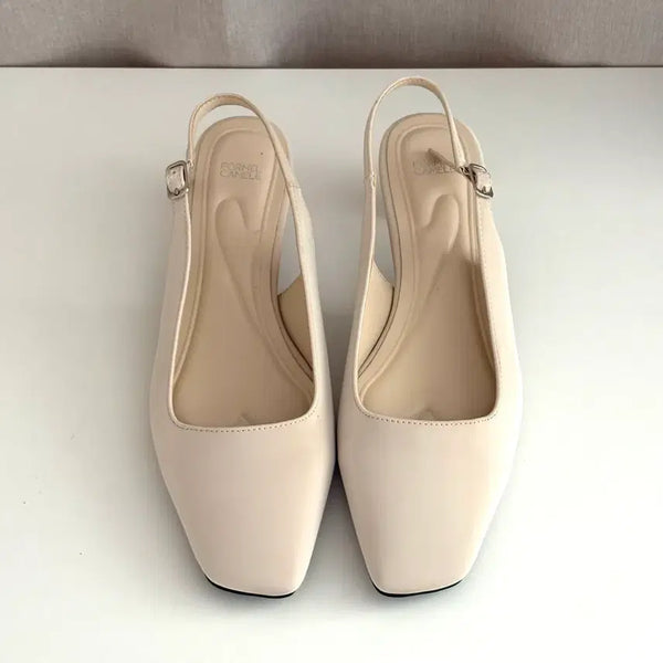 [BUNJANG] Formel Câmelé Ivory Slingback Shoes (240) / 포멜카멜레 아이보리 슬링백 240