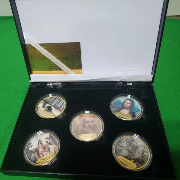 [BUNJANG] Leonardo da Vinci Masterpiece Commemorative Coin Set / 레오나르도 다빈치 작품 기념 주화 세트
