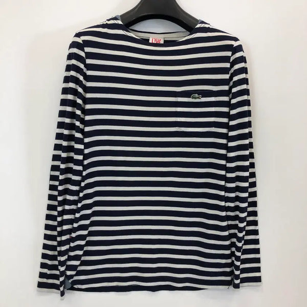 [BUNJANG] Lacoste Crocodile Patch Stripe Sleeve 95 / 라코스테 크록패치 스트라이프 슬리브 95