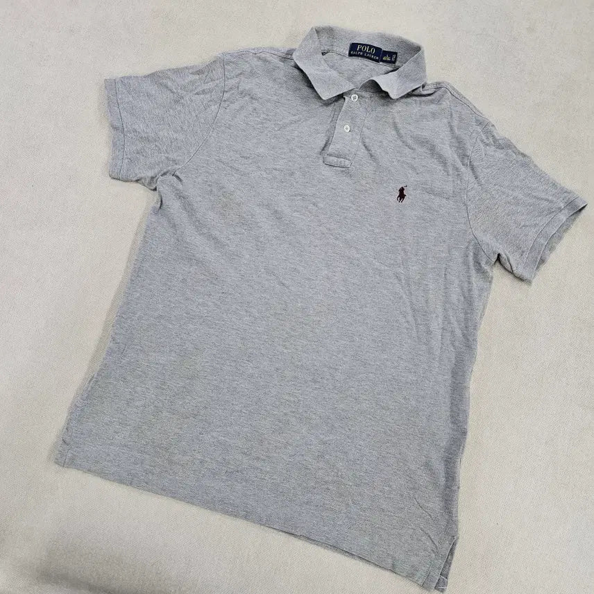 [BUNJANG] Polo Ralph Lauren Classic Grey Short Sleeve Polo Shirt / L 폴로랄프로렌 클래식 그레이 반팔 카라티 0622Y