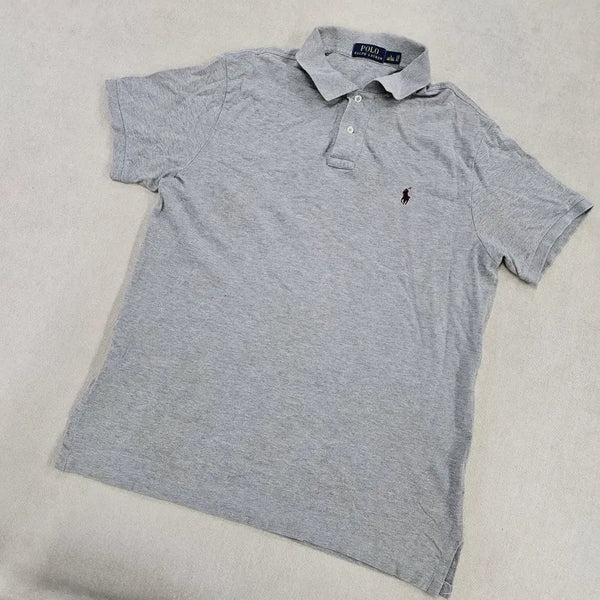 [BUNJANG] Polo Ralph Lauren Classic Grey Short Sleeve Polo Shirt / L 폴로랄프로렌 클래식 그레이 반팔 카라티 0622Y