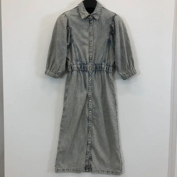 [BUNJANG] All Saints OSA Denim Dress Light Wash Size 55 / 올세인츠 OSA 데님 원피스 55