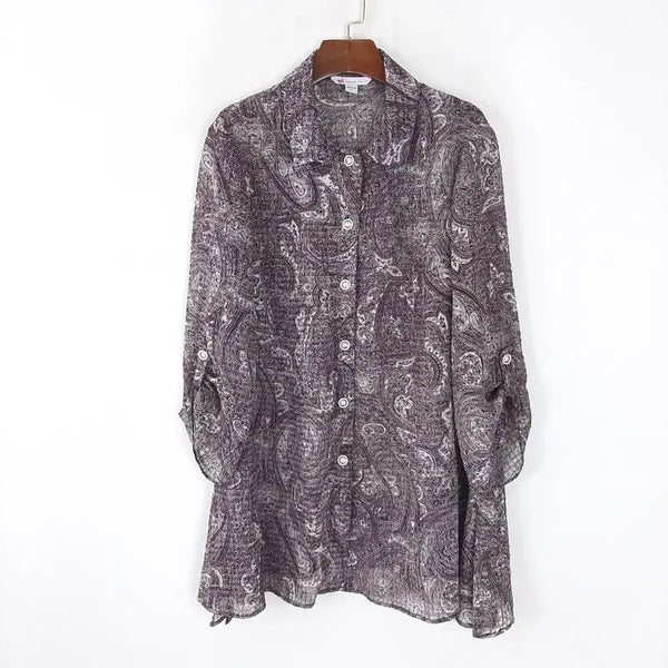 [BUNJANG] Madam Gora Women's See-through Shirt Jacket (Free Size) / 마담포라 여성 시스루 셔츠형 자켓 F