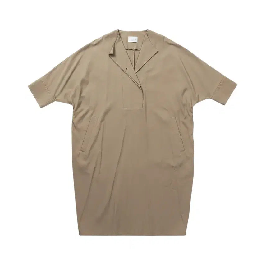 [BUNJANG] Women's Beige Batwing Balloon Dress / 여성F/ 베이지 가오리핏 벌룬 원피스 16-8
