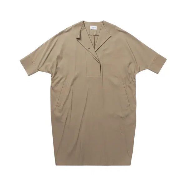 [BUNJANG] Women's Beige Batwing Balloon Dress / 여성F/ 베이지 가오리핏 벌룬 원피스 16-8