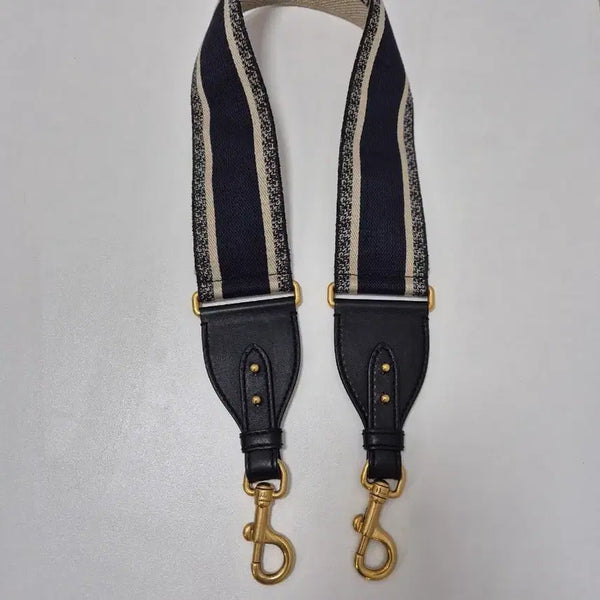 [BUNJANG] Dior Embroidered Ring Shoulder Strap Blue / 디올 자수 링 숄더 스트랩 블루