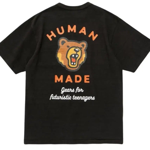 [BUNJANG] Human Made Pocket Bear Short Sleeve T-Shirt Black / 휴먼 메이드 포켓 베어 반팔 티셔츠 #1 블랙