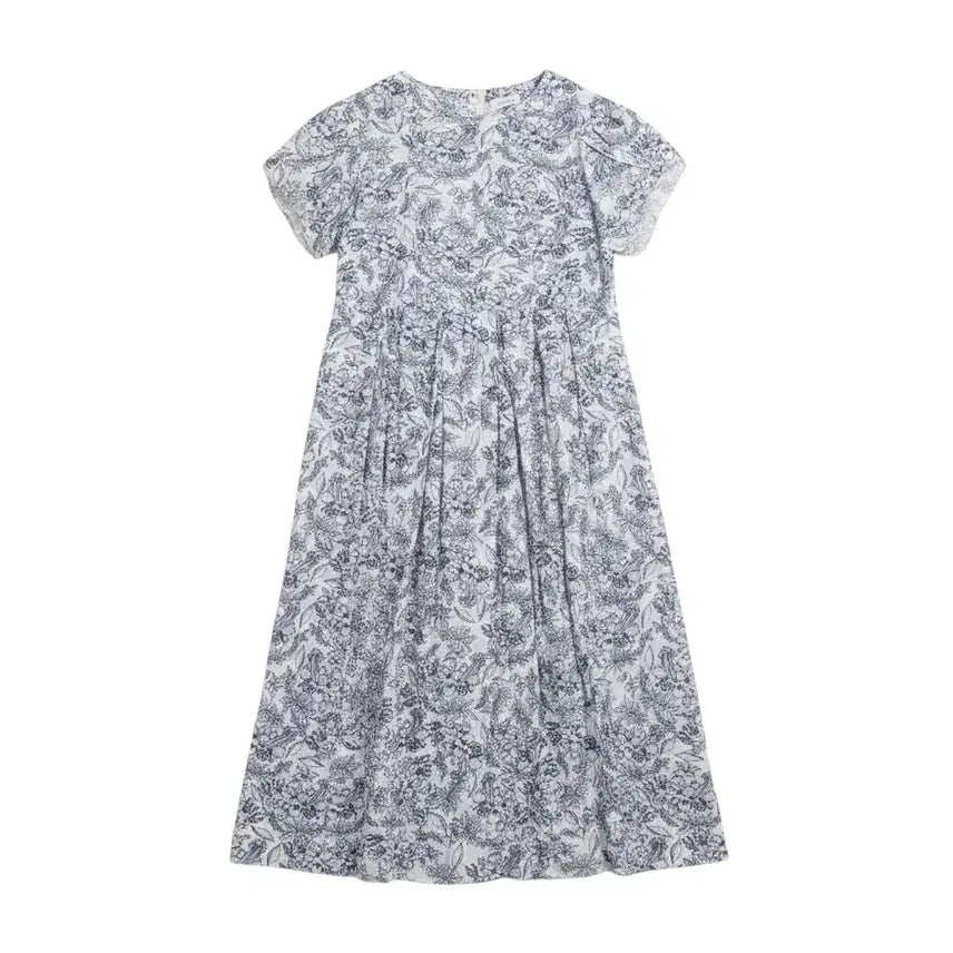[BUNJANG] Luousroom Floral Print Midi Dress / 여성F/ LUOUSROOM 주름 잔꽃 원피스 16-12