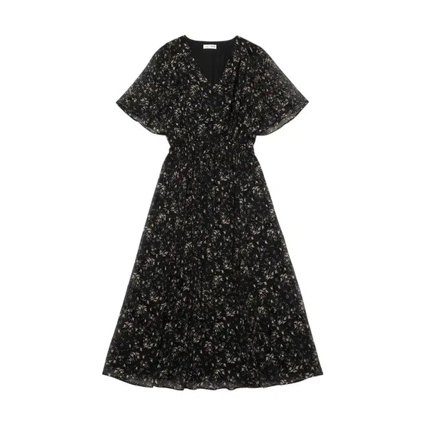 [BUNJANG] Lirienne & Co. Women's V-Neck Floral Print Dress Size 3 / 여성 3사이즈/ 리리앤코 브이넥 잔꽃원피스 16-17