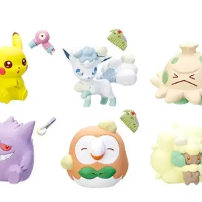 [BUNJANG] Pokemon Center Limited Oteire Sonjire Jwo Gacha Full Set / 6종 풀셋)포켓몬센터 한정 오테이레 손질해줘 가챠