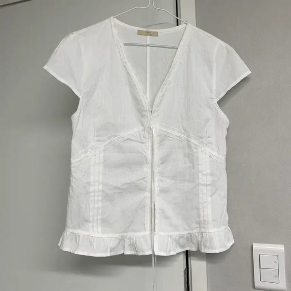 [BUNJANG] Hook Lace Summer Blouse / 후크 레이스 여름블라우스