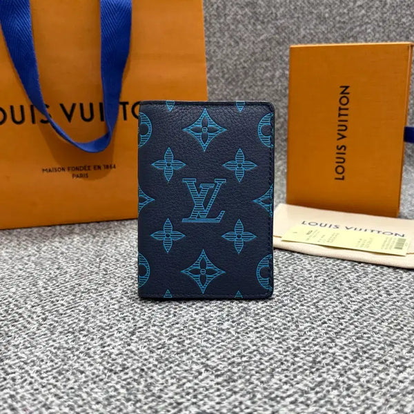 [BUNJANG] Louis Vuitton Shadow Navy River Blue Organizer Card Holder M82324 / 새상품급 루이비통 쉐도우 네이비 리버 블루 오거나이저 카드지갑