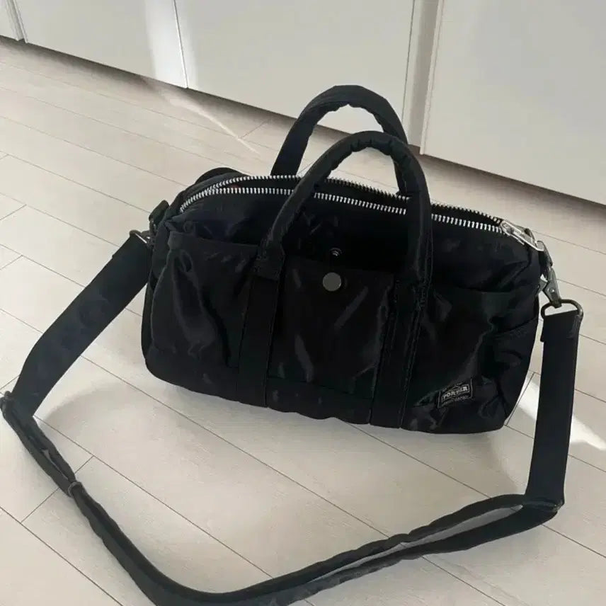[BUNJANG] Porter 2-Way Duffel Bag Black Roll Bag / 포터 2WAY 더플백 블랙 롤백