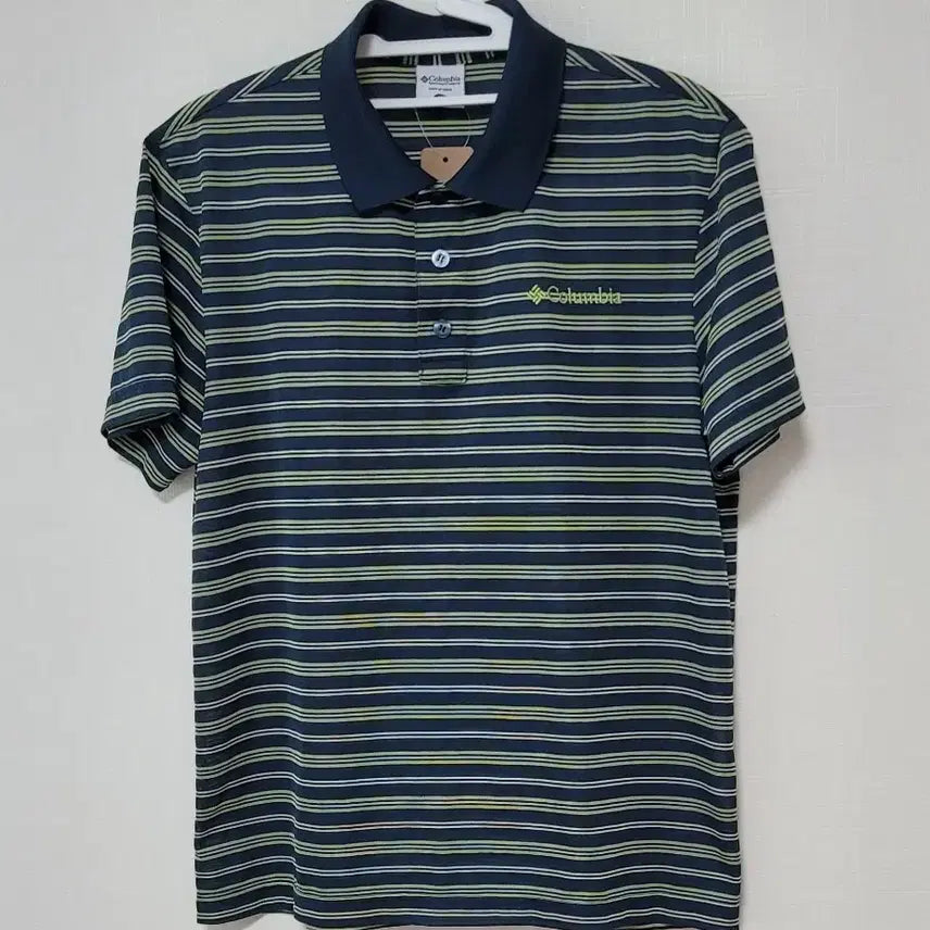 [BUNJANG] Columbia Men's Striped Polo Shirt - Size M / [새상품]컬럼비아 남성 스트라이프 카라티 M