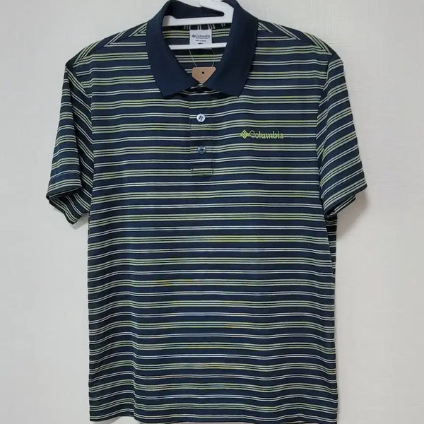 [BUNJANG] Columbia Men's Striped Polo Shirt - Size M / [새상품]컬럼비아 남성 스트라이프 카라티 M