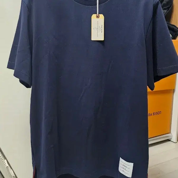 [BUNJANG] Thom Browne Signature T-Shirt / 톰브라운 시그니처반팔(새상품)