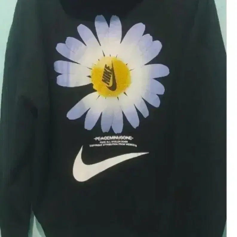 [BUNJANG] Nike Daisy Logo Hoodie Black L / 나이키 데이지 로고 후드티 블랙 L  95 남여공용