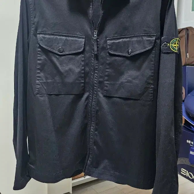 [BUNJANG] Stone Island Overshirt XL Black / 신상 스톤아일랜드 오버셔츠-XL
