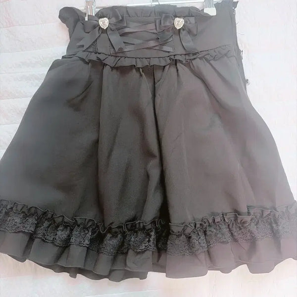 [BUNJANG] Dear My Love Black Mini Skirt / 디어마이러브 스커트 교환 판매 지뢰계 양지뢰