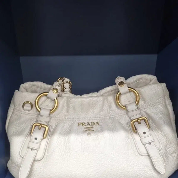 [BUNJANG] Prada Cervo Shine Chain Shoulder Bag / 프라다 Prada Cervo Shine Chain Shoulder Bag