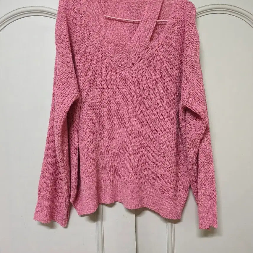 [BUNJANG] Loose Fit Summer Knit - Pink / 77 xl 핑크 분홍 여리 루즈핏 여름 니트