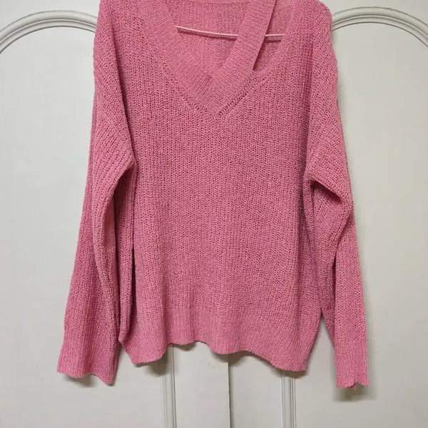 [BUNJANG] Loose Fit Summer Knit - Pink / 77 xl 핑크 분홍 여리 루즈핏 여름 니트