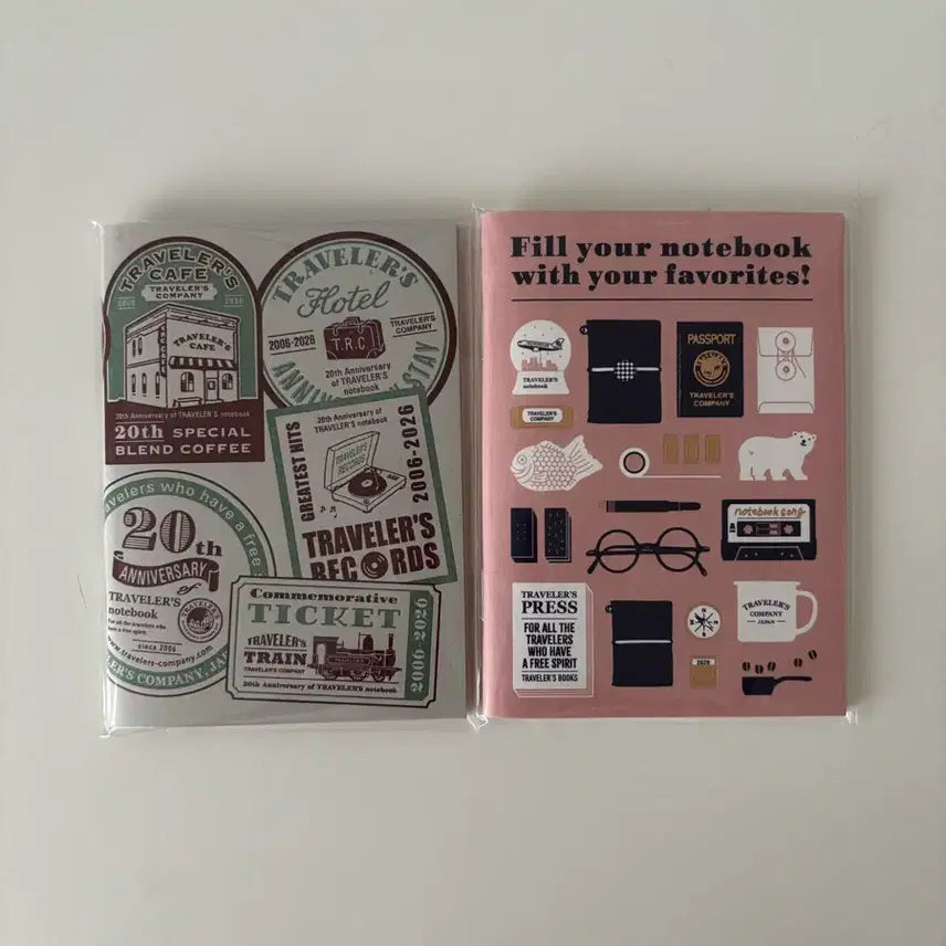 [BUNJANG] Traveler's Notebook 20th Anniversary Limited Passport Size Inserts Set (Sealed) / 트래블러스노트 20주년 한정 패스포트 내지 세트(미개봉)