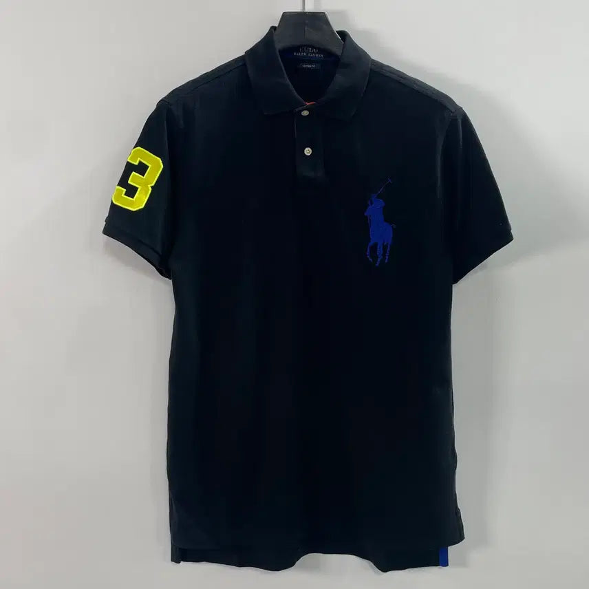 [BUNJANG] Polo Ralph Lauren Big Pony Black Short Sleeve Polo Shirt / 폴로 랄프로렌 빅포니 블랙 반팔 카라티 (on.705)