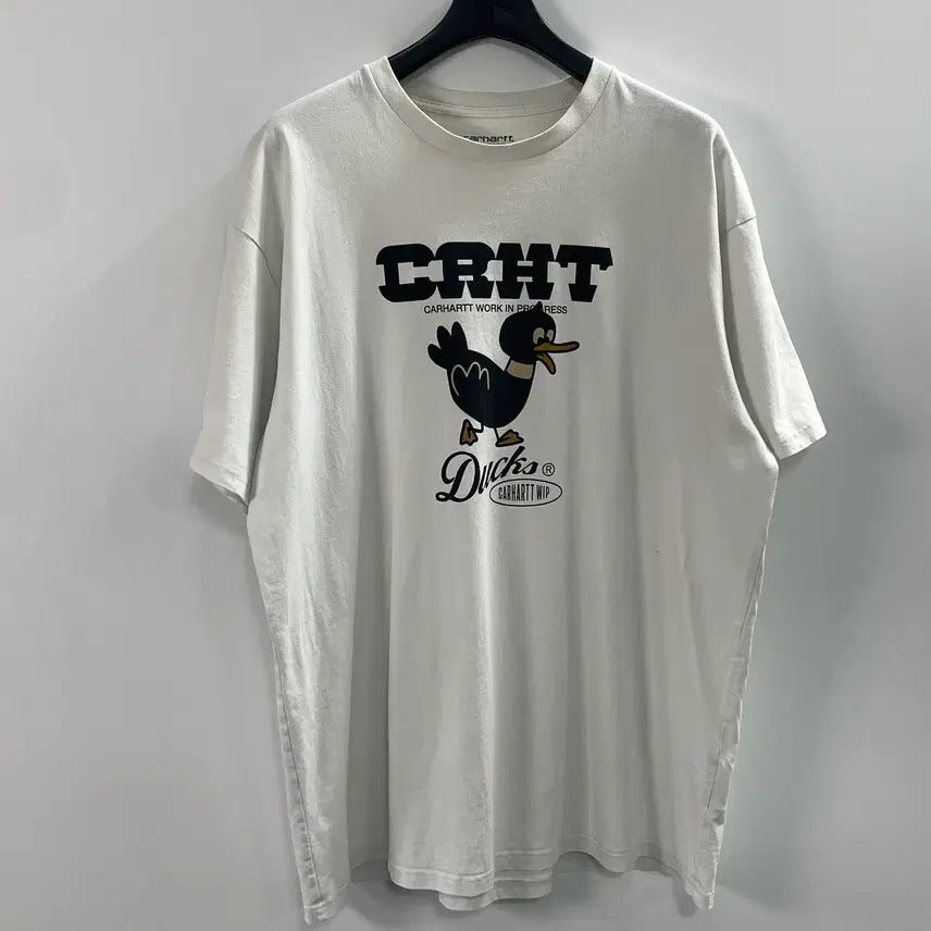 [BUNJANG] Carhartt WIP Duck Print Short Sleeve T-Shirt XXL / 칼하트 CRHT 덕스 오리 반팔티 (on.1034)