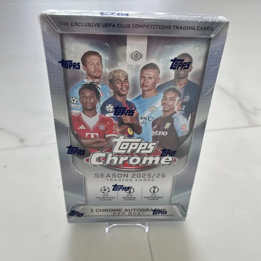 [BUNJANG] 2025/26 Topps Chrome UEFA Club Competitions Football Hobby Box / 2025/26 탑스 크롬 UEFA 클럽 대회 축구 하비 박스