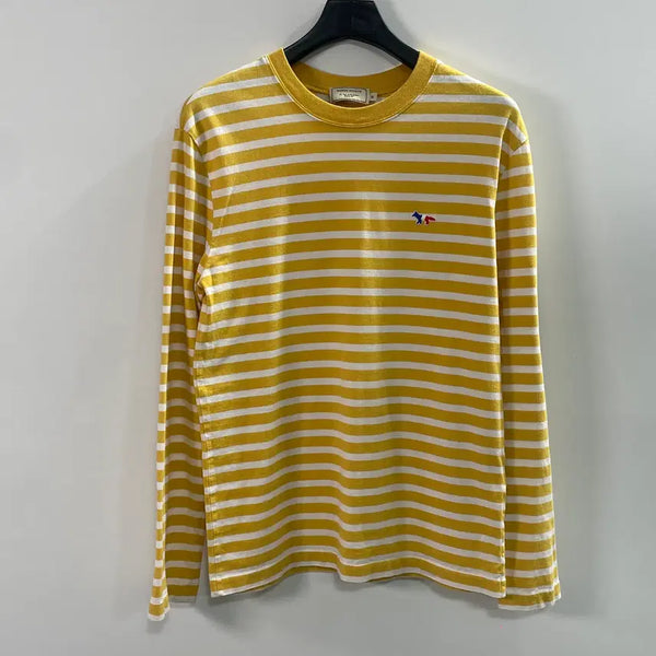 [BUNJANG] Maison Kitsuné Striped Long Sleeve T-Shirt / 메종키츠네 스트라이프 롱슬리브 긴팔티 (on.906)