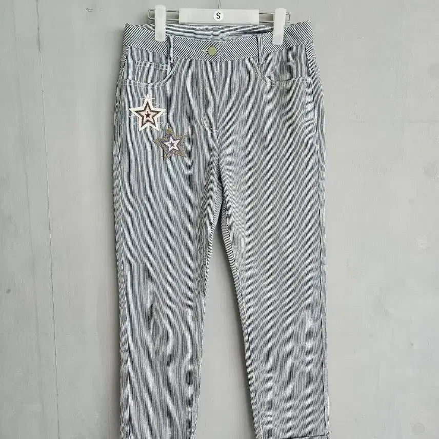 [BUNJANG] KUHO Striped Pants / KUHO 구호 스트라이프 팬츠 (67-96)