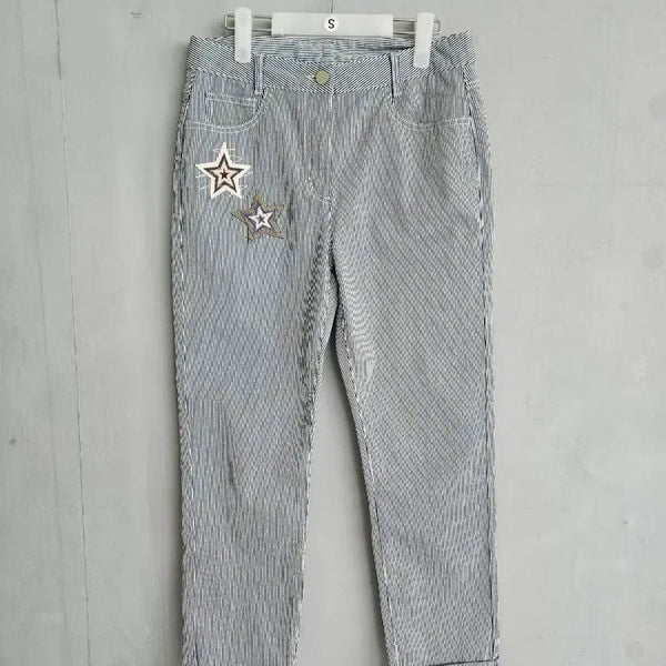 [BUNJANG] KUHO Striped Pants / KUHO 구호 스트라이프 팬츠 (67-96)