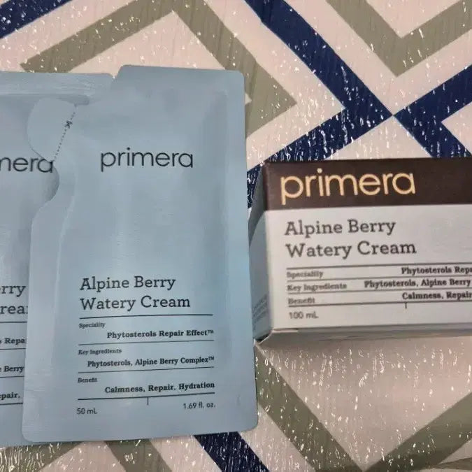 [BUNJANG] Primera Alpine Berry Watery Cream Set (100ml + 50ml) / 프리메라 알파인베리 워터리 크림 100ml 2개 세트
