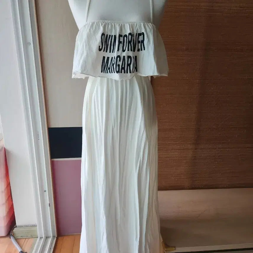 [BUNJANG] White Swim Forever Margarita Maxi Dress / 화이트 스윔 포에버 마가리타 맥시 원피스
